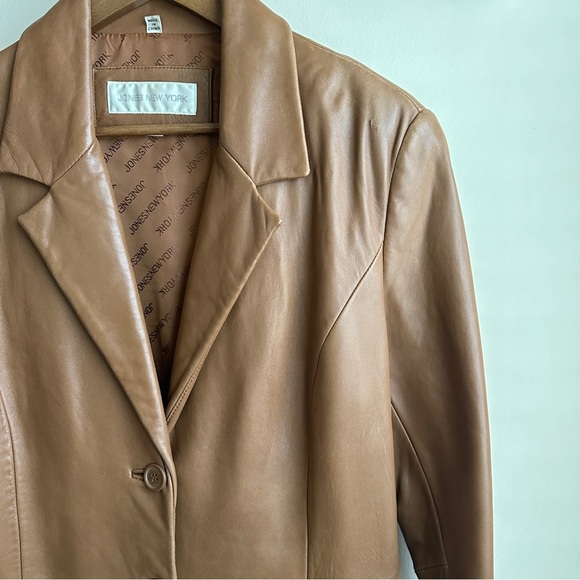Brown Genuine Leather Coat - Picture 5 of 8